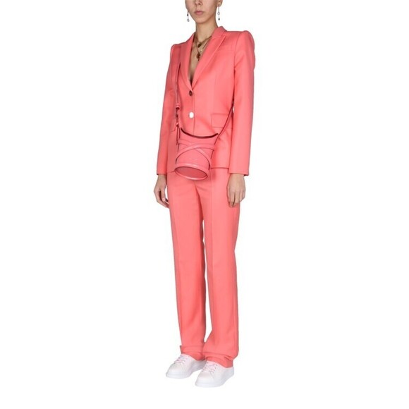 Alexander Mcqueen Tailored Pink Straight Leg Trousers - NWT - Picture 2 of 4